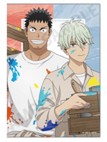 日比野卡夫卡&市川莱诺-涂鸦风明信片