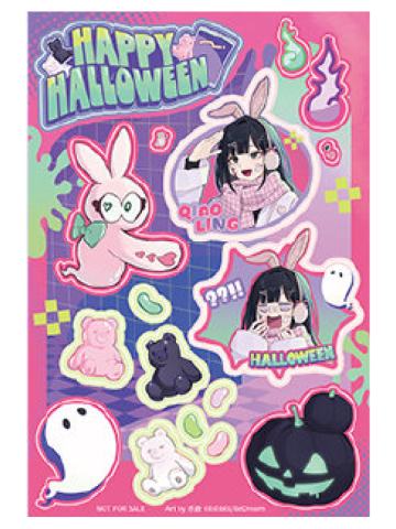 乔苓镭射贴纸-糖果危机系列