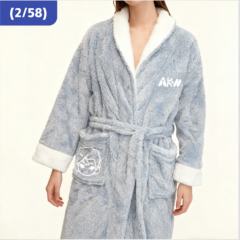 B赏-AKON好梦将映系列毛绒睡袍-资料图