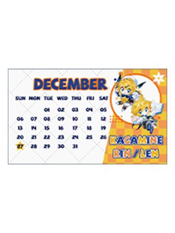 镜音铃&镜音连1(日历贴纸)特典周边-未来有你系列