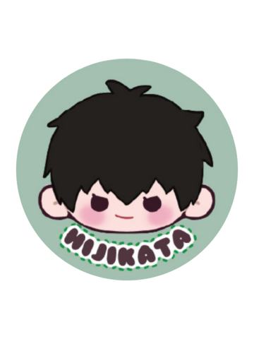 土方十四郎刺绣马口铁徽章-3年Z班银八老师快闪预习篇