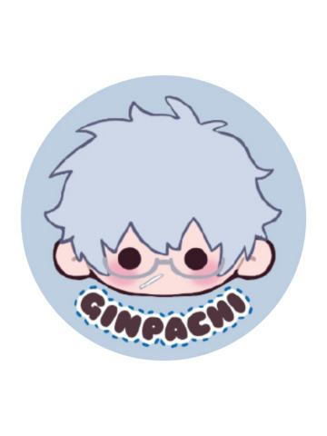 坂田银时刺绣马口铁徽章-3年Z班银八老师快闪预习篇