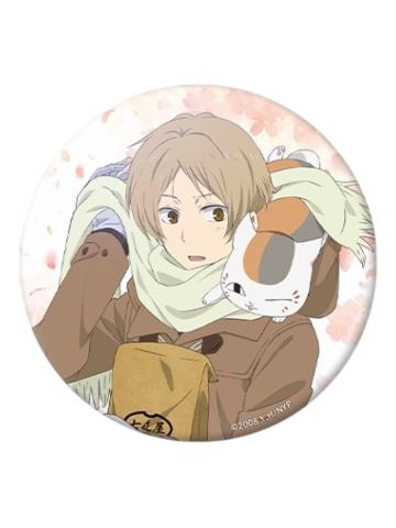 夏目贵志&猫咪老师马口铁徽章3-花痕绘忆系列