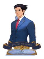 成步堂龙一-雕像风立牌