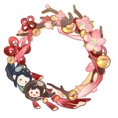 百妖谱金铃送福头像框