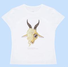 夏奇羊烫钻女式T恤