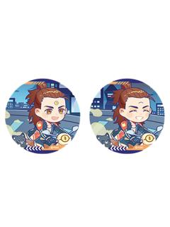 杨戬光栅马口铁徽章-嘟嘟车系列