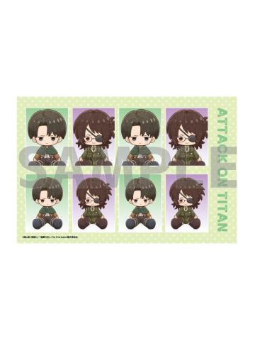 利威尔&韩吉证件照风贴纸-eeo联动玩具风系列