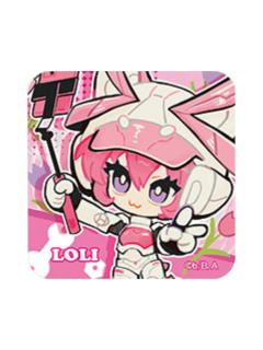 罗莉Q版方形马口铁徽章-HERO NEXUS系列