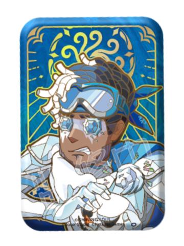 前锋(隐藏款)-琉璃彩窗方形吧唧