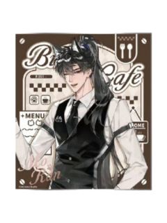 墨燃执事系列超大色纸-萌果酱谷子咖啡联动主题Cafe