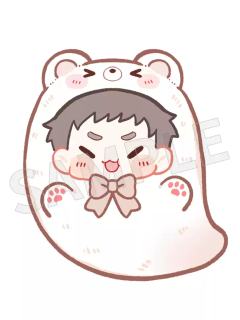 王胖子毛绒-气球暖暖星万圣节系列团子毛绒挂件系列