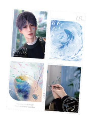 祁煜邮票贴纸组-心途拾光系列