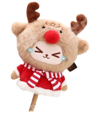 圣诞驯鹿毛绒按摩捶