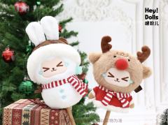 圣诞雪人毛绒按摩捶-资料图