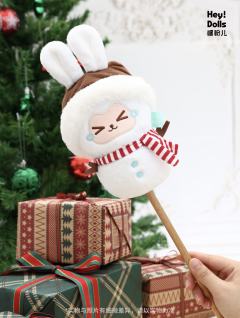 圣诞雪人毛绒按摩捶-资料图