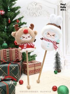 圣诞雪人毛绒按摩捶-资料图