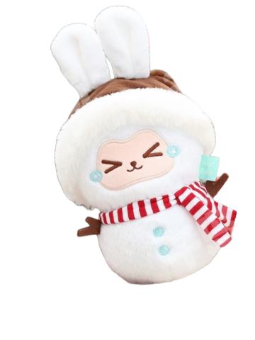 圣诞雪人毛绒按摩捶