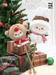 圣诞驯鹿毛绒按摩捶-资料图