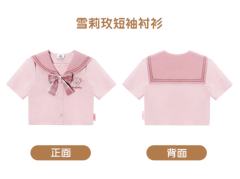 雪莉玫短袖衬衫-25上迪学院风