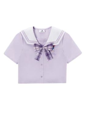 星黛露短袖衬衫-25上迪学院风