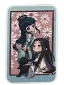 夏侯泊&谢永儿3吧唧-流光幻彩系列