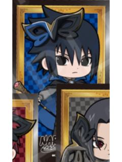 宇智波佐助-疾风传公主咖啡联动怪盗Q版贴纸