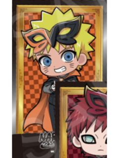 漩涡鸣人-疾风传公主咖啡联动怪盗Q版贴纸