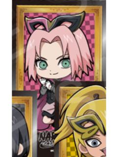 春野樱-疾风传公主咖啡联动怪盗Q版贴纸