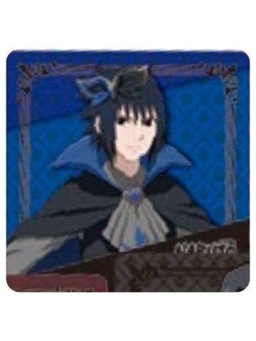 宇智波佐助-疾风传公主咖啡联动怪盗特典杯垫