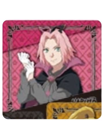 春野樱-疾风传公主咖啡联动怪盗特典杯垫