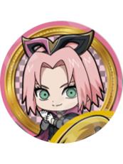 春野樱-疾风传公主咖啡联动怪盗Q版吧唧