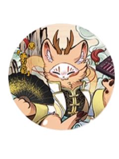 四不像-画影灵韵系列马口铁徽章