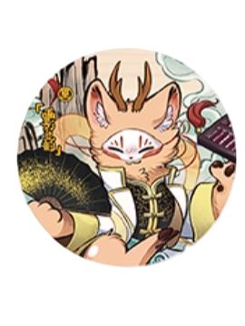 四不像-画影灵韵系列马口铁徽章