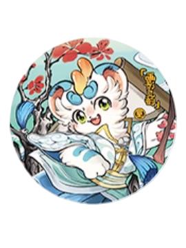 皮皮-画影灵韵系列马口铁徽章