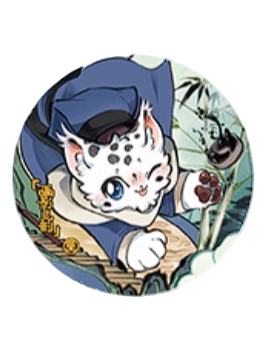 核桃-画影灵韵系列马口铁徽章