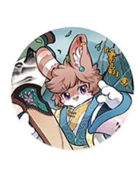 兔爷-画影灵韵系列马口铁徽章