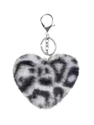 爱心毛球挂件-拽酷豹