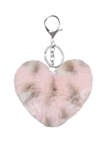 爱心毛球挂件-甜心豹