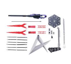 RG Hi-ν高达专用超米加火箭炮发射器&飞翼浮游炮展示套装