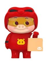 小隐藏款-外卖猪-红