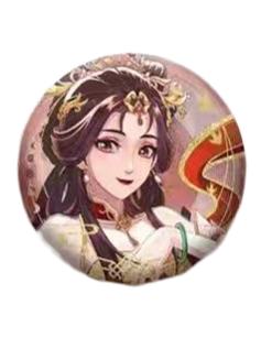 庾晚音-乐影鎏熠系列圆形吧唧