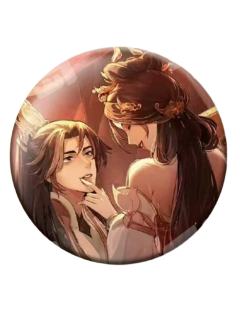 夏侯澹&庾晚音（隐藏款）-乐影鎏熠系列圆形吧唧