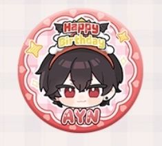 艾因马口铁徽章D-2025艾因生日系列