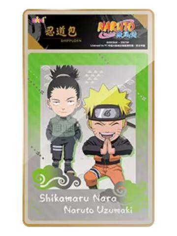 漩涡鸣人&奈良鹿丸(Q版搭档系列)-eaki火影忍者拍立得贴纸