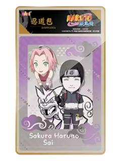 春野樱&佐井(Q版搭档系列)-eaki火影忍者拍立得贴纸