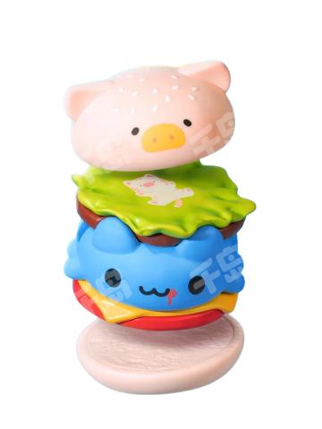 罐头猪LuLu x 咖波 - 叠叠乐汉堡 (招牌咖堡)