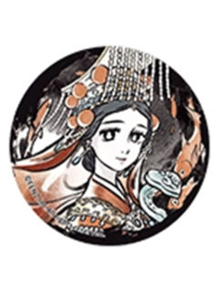 妈祖园形马口铁徽章-神仙同游系列