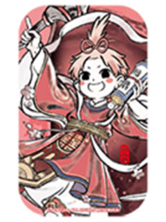 月老方形马口铁徽章-神仙同游系列