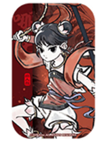 哪吒方形马口铁徽章-神仙同游系列